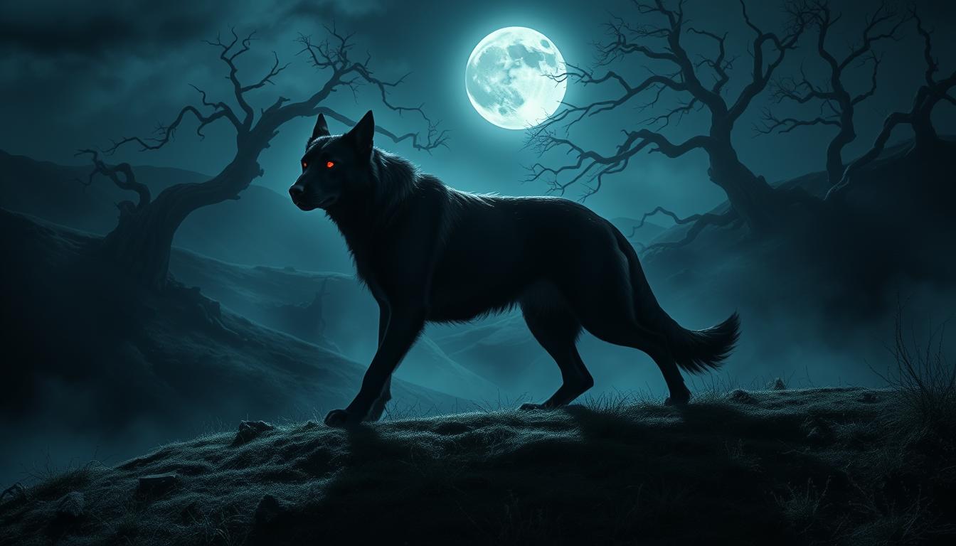 The Tale of the Black Dog That Guards the Hills